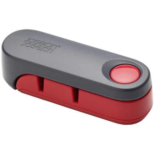 

[Authentic] Joseph Joseph Knife Sharpener, Rotor, Gray/Red, 100488