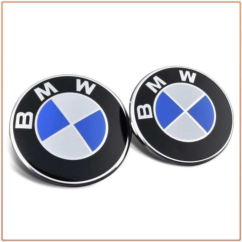 2 3-Loch Auto Motorhaube Kofferraum Front Heck Emblem Logo Aufkleber für BMW E61 E81 E87 1 2 3 4 5 6 7 Serie X1 X3 X4 X5 X6 F20
