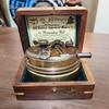 Maritime Brass Sextant Nautical British Army Pocket Box Sextant with Wood Box by Henry Barrow Co London