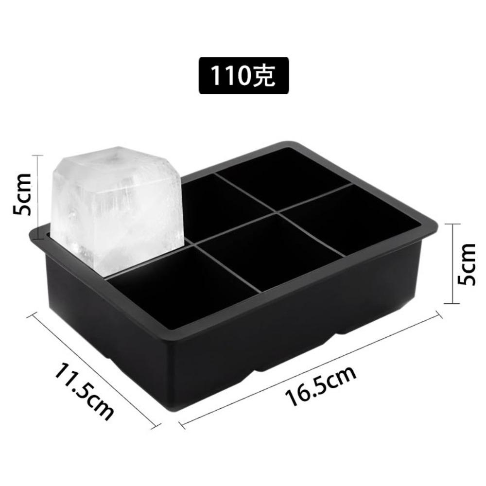 4/6/8/15 Grid Big Ice Tray Mold Giant Jumbo Large Food Grade Silicone Ice Cube Square Tray Mold DIY Ice Maker Cube Tray