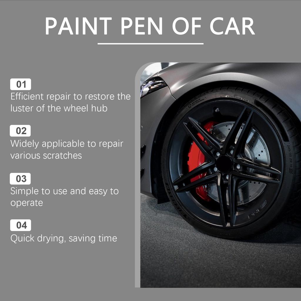 Black Car Wheel Scratch Repair Pen Car Paint Scratch Dirt Removal Repair And Touch Up Pen