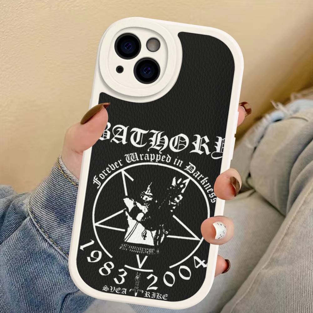 Bathory Quorthon Band Singer Leather Phone Case For IPhone 16 15 14 17 Pro Max 11 12 Mini Plus Soft Shell