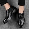 All-match Men Business Shoes Man Oxford Shoes 2024 Lace-Up Outdoor Male Shoes Genuine Leather Mens Casual Slip on Flats