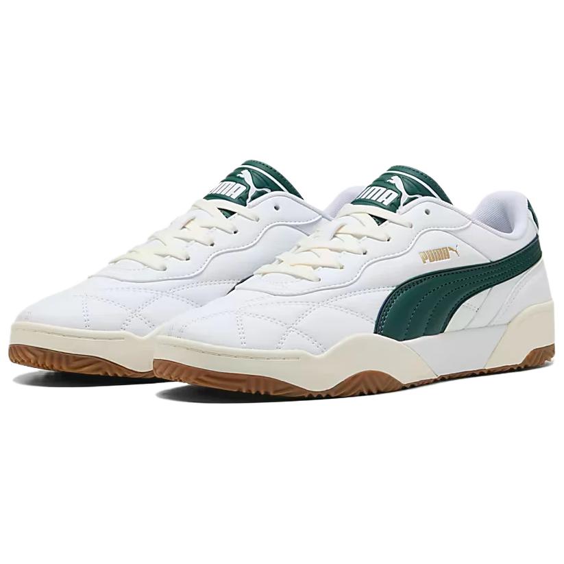 Puma Tifosi Comfortable Low-Top Sneakers Unisex Sneakers White Green 397454-04