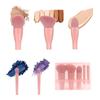 Makeup Brush Set 5 Pcs Professional Travel Small Makeup Brushes with Brush Case, Cosmetics Brushes for Foundation, Eyeshadow, Powder, Blush Brush Kit
