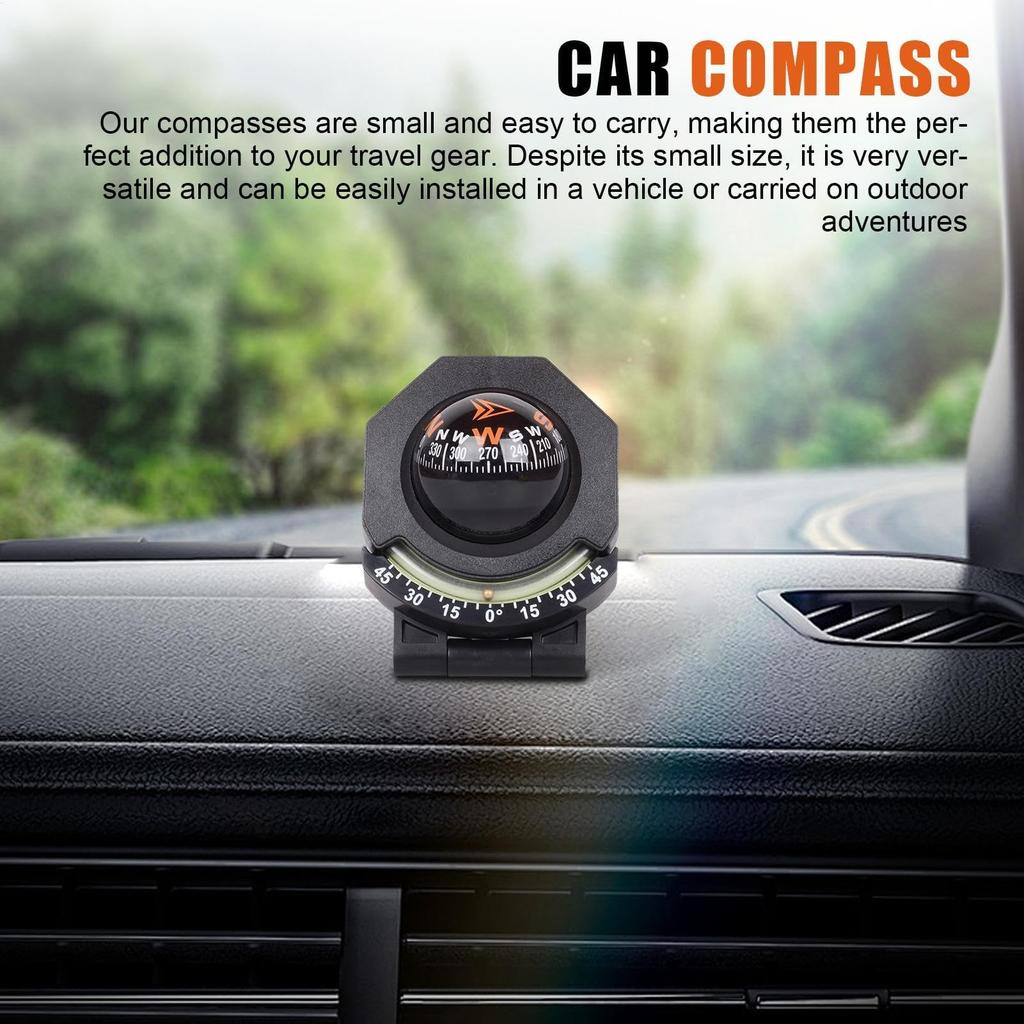 Car Compass - Car Compass Easy to Read | Car Compass Glow | Dashboard