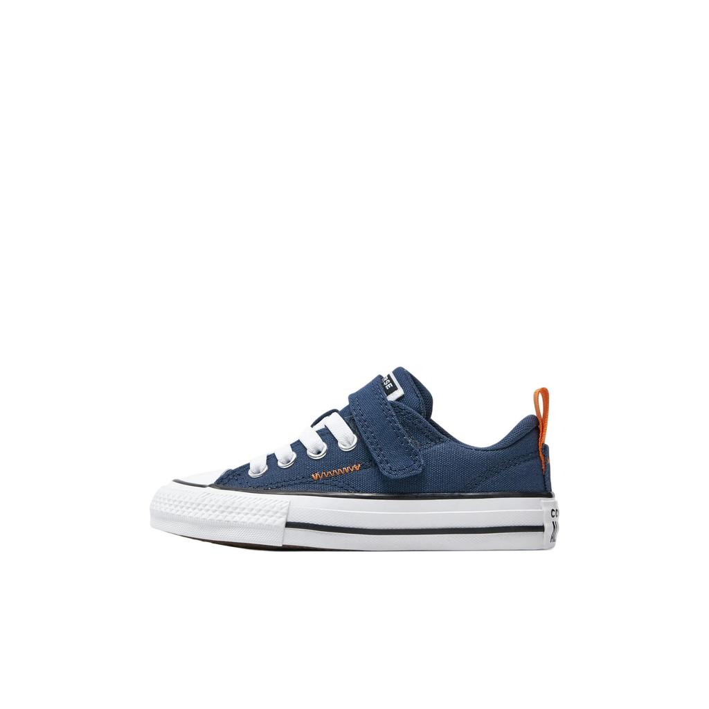 Converse All Star 1V Comfortable Versatile Durable Breathable Low Top Canvas Shoes Kids Sneakers Deep-Blue A07384C