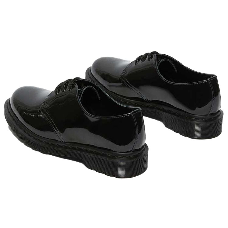 Dr. Martens 1461 Mono Leather Round Toe Lace-Up Low-Top Casual Shoes Unisex Casual Shoes Black 27137001