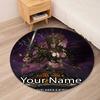 Custom Name Total War Warhammer Printed Round Rug Carpet Chair Rug Area Rug Entryway Doormats,for Office Chair Living Room Bedroom Kitchen Room.