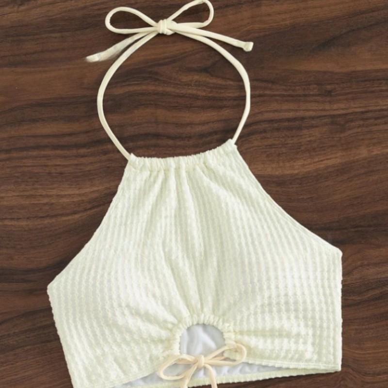 Push Up Bikini Set Women High Waist Two Piece Bathing Suit Swimming Swimsuit Cover Up Swimwear Female Summer Beachwear