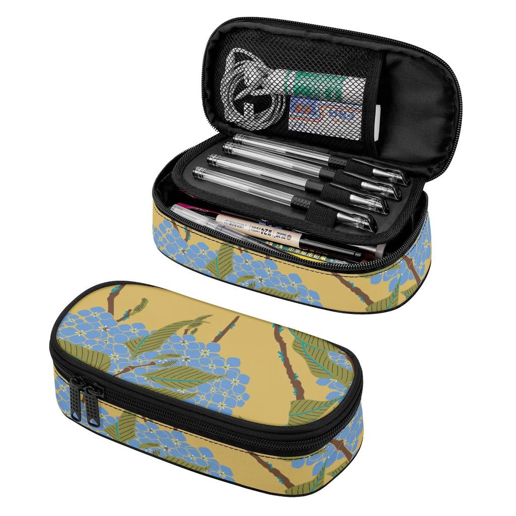 Pencil Bag Lightweight 300D Polyester Zipper Closure with Removable Pen Slot Divider Mesh Pocket and Main Storage for Boys Girls