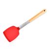 Durable Wooden Handle Silicone Kitchenware 7-Piece Set: Non-Stick Spatula & Spoon
