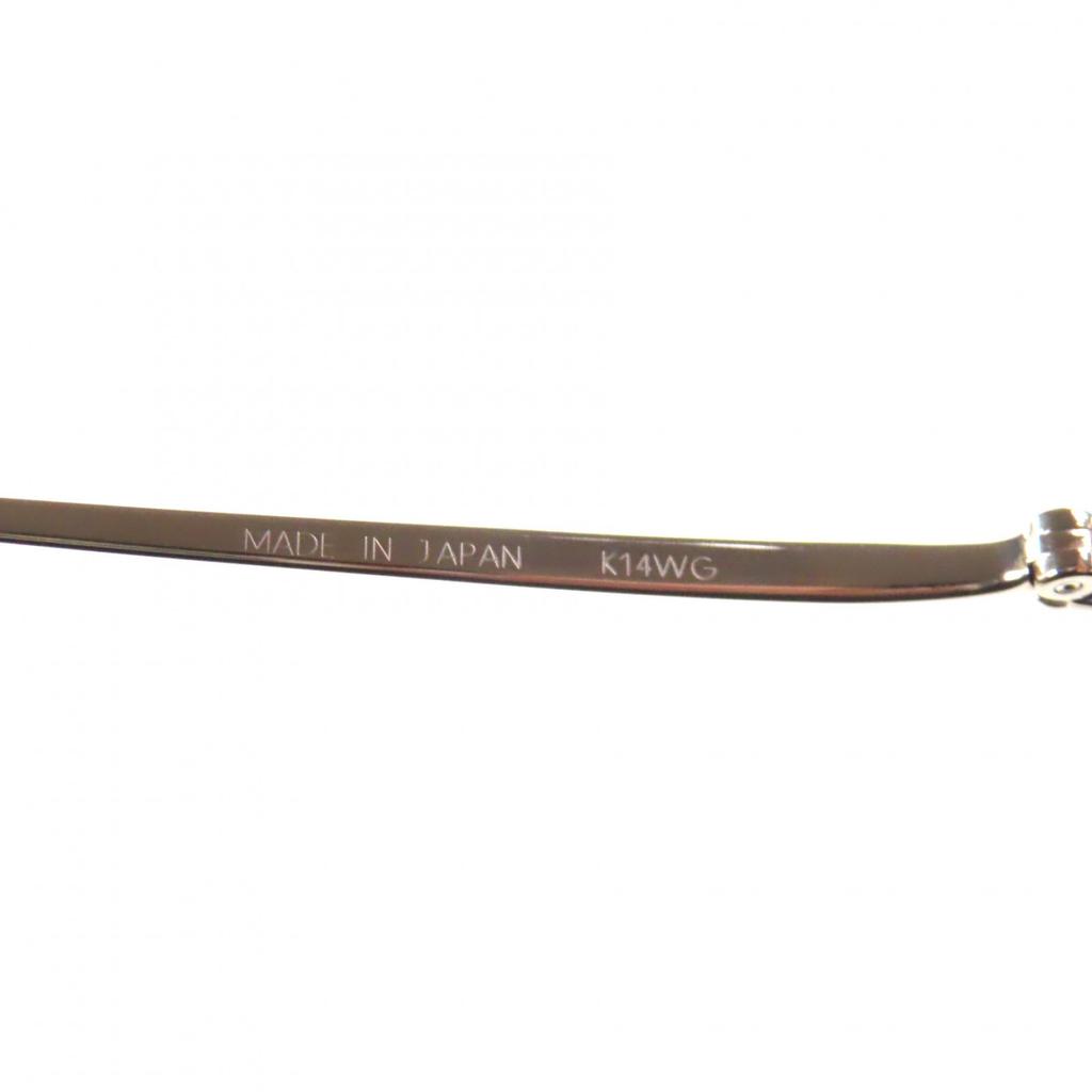 Great Chopard Glasses Half rim with logo Silver K14WG mens Used