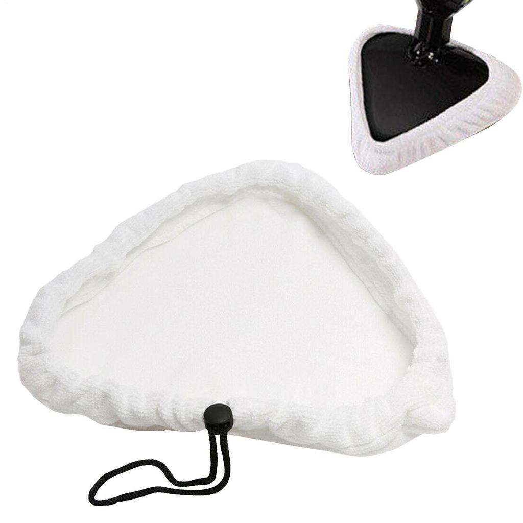1PC Reusable Steam Mop Pads Washable Microfiber Replacement Covers for H2O Mop, Triangle Design for Deep Cleaning Floors