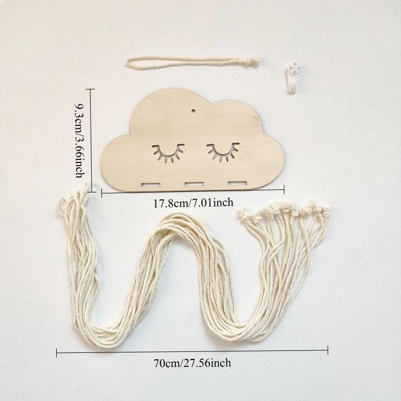 1SET Massivholz Wolken Modell Schmuck Haarnadel Schleife Aufbewahrungswerkzeug