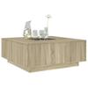 Infinity LED Coffee Table in Sonoma Oak 100 x 100 x 40 cm