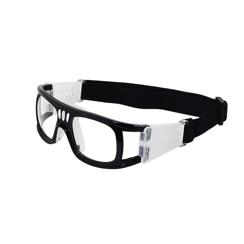 

Directly supplied basketball, football, badminton, golf, yoga protective glasses, outdoor sports glasses for men and women Black framed transparent