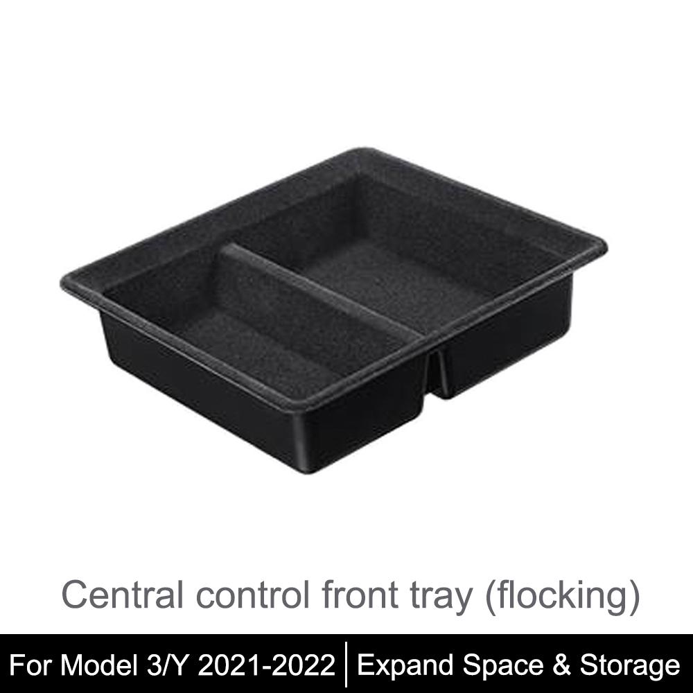 for Tesla Model 3 Y - Central Armrest Storage Box Organizer Center Console Case Hidden Cubby Drawer Storage Box