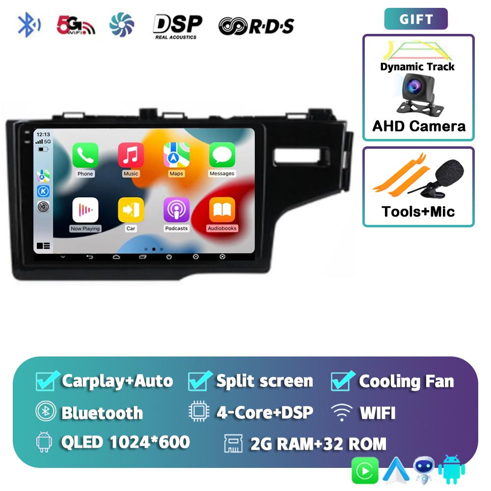 Android 14 Carplay For Honda Jazz 3 2015 - 2018 2019 2020 Fit 3 GP GK 2013 - 2020 Car Radio Multimedia Player Stereo WiFi+4G DPS