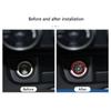 Aluminum Car Cigarette Lighter Plug Replacement,Compasses Button Cover Universal Push Button Dust Cover