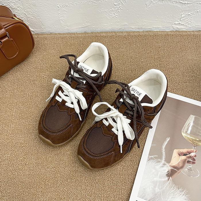 

[Fanfna] Maillard retro niche German training shoes women s 2025 autumn new versatile Forrest Gump shoes sports shoes 40 коричневый