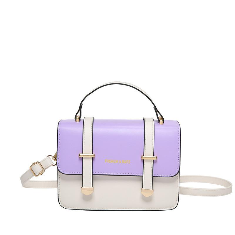 Chic Colorful 2024 Fashion Small Shoulder Bag Women's Texture Handbag Street Style