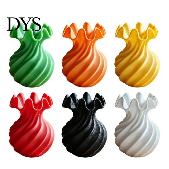 Spiralwellen-Blumenbehälter 3D-gedruckte Vase, Minimalistischer Blumenhalter, Dekorationsvase für frische moderne ästhetische Heimdekorationen oder Trockenblumen,