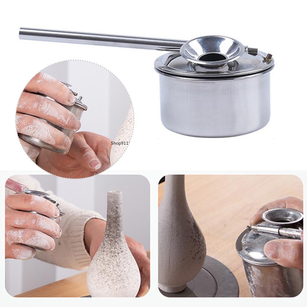Precision Ceramic Glaze Sprayer Stainless Steel Atomizer Easy and Quick Application Create Special Painting Effects