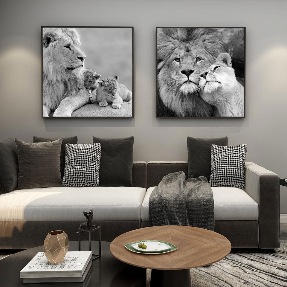 Wild Lion Canvas Painting Posters and Prints Modern Wall Art Picture for Living Room Home Decoration Cuadros