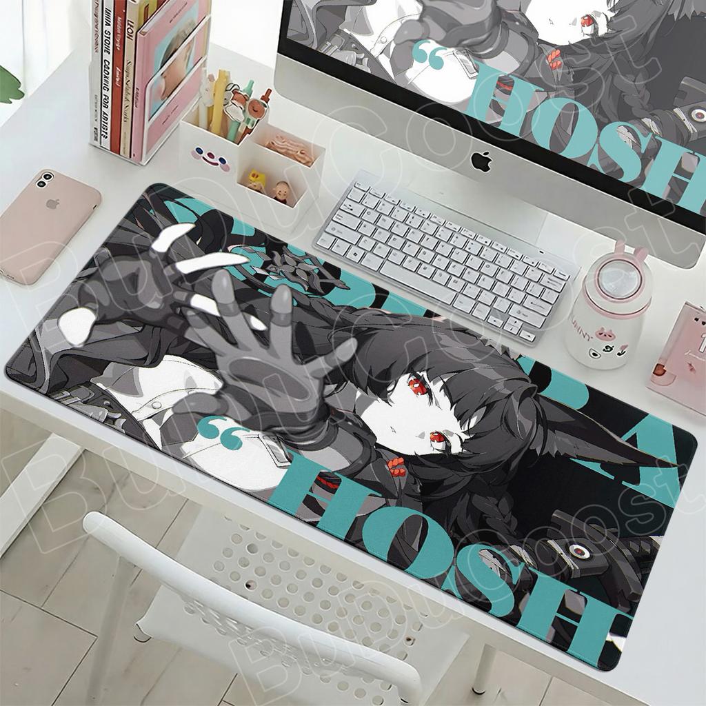 Zenless Zone Zero Gaming Mice Mat 90x40cm Computer Gamer Keyboard Cute HD Anime Mousepad Hoshimi Miyabi Non-slip Office Desk Pad