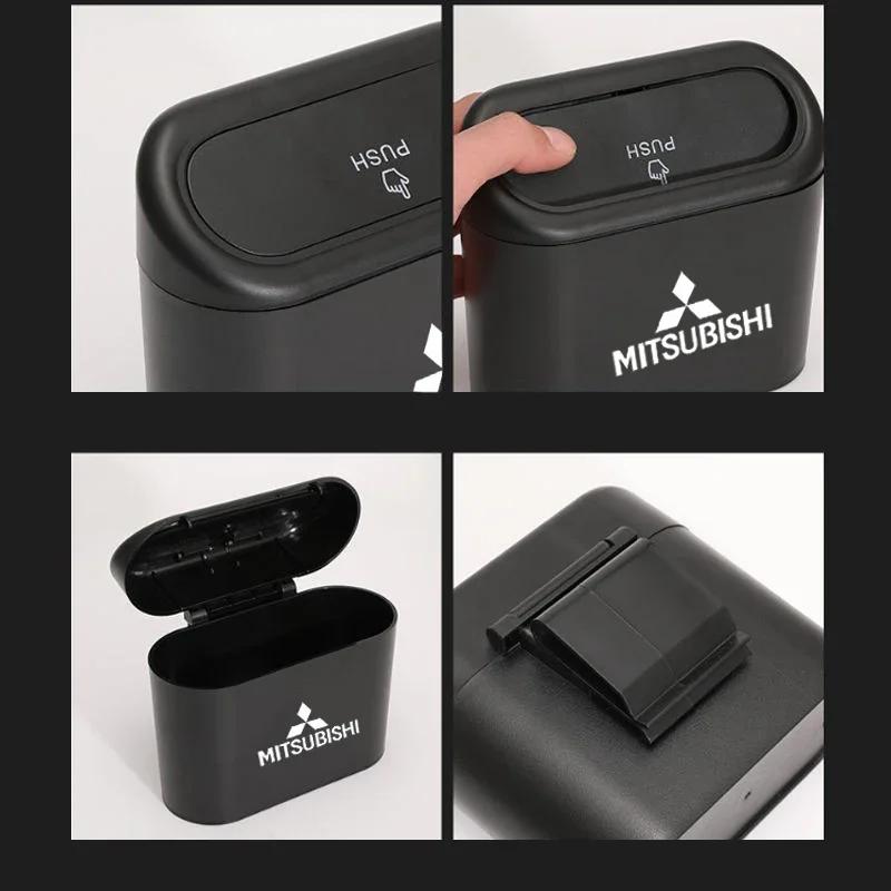 Car Hanging Trash Box Garbage Organizer for Mitsubishi Ralliart Lancer ASX L200 Pajero Outlander Eclipse Accessories Wheelcap MQ9