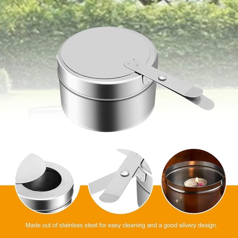 Reibungsbrennstoffhalter Buffetwärmer Wärmeschalen Chafing Dish Brennstoffdose Partys Brennstoffdosenhalter Partyzubehör Langlebig