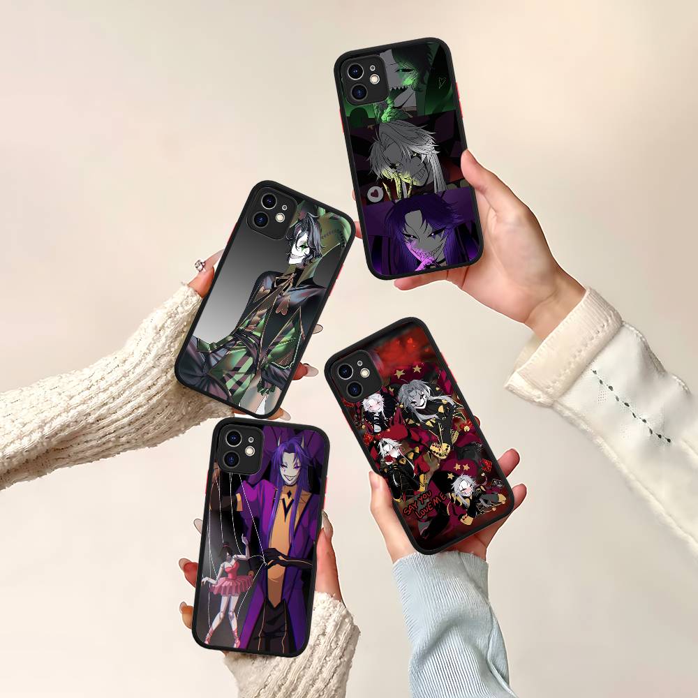 Anime Der Freak Zirkus Pierrot Matt Transparent Handyhülle Für iPhone Hülle 16 15 14 13 12 11 Pro Max X XS Max Plus