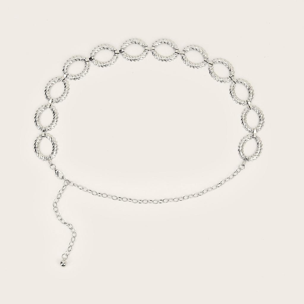 Leichter Luxus Retro Taillenkette Damen Nische Textur Retro Metall Gürtelkette Accessoires Retro