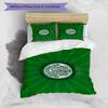 Celtic Football Club Crest Printed Pattern Duvet Cover Set – Includes 1 Duvet Cover and 2 Matching Pillowcases Bedroom Decor Christmas Gifts