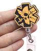 PVC Easy To Pull Buckle Key Ring Nurse ID Holder Retractable Badge Reel  Nurse Doctor