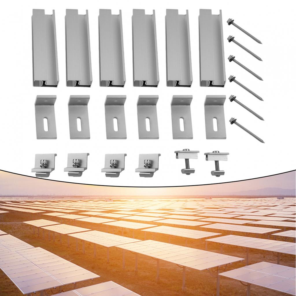 Solární panel FV profil Alu montážní lišta Plochá střecha Kovová střecha Solární lišta