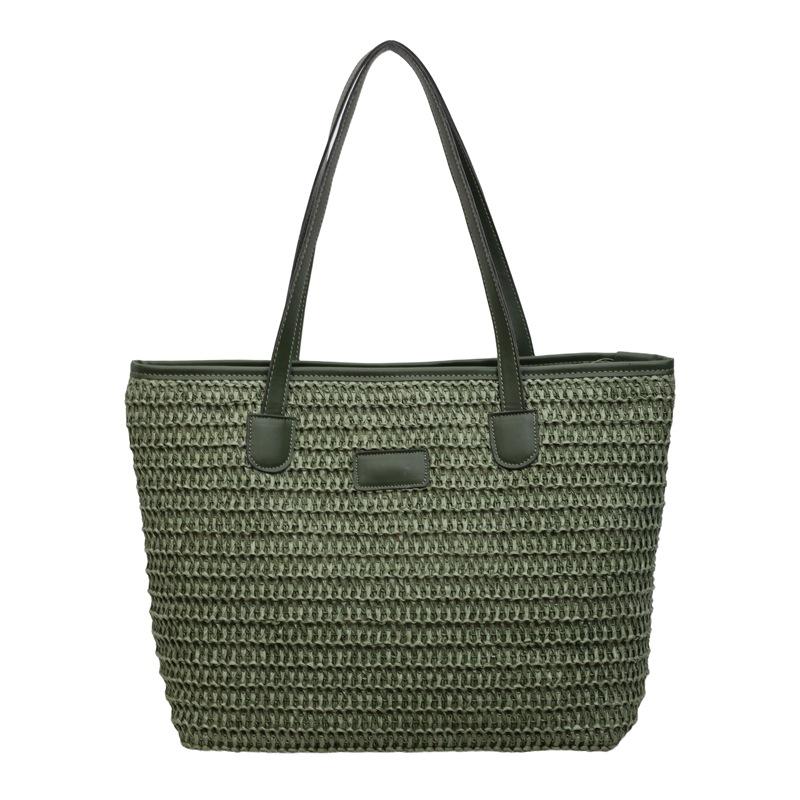 Handbag - Women's Niche Beach Vacation Style Beach Bag with A Single Shoulder Strap