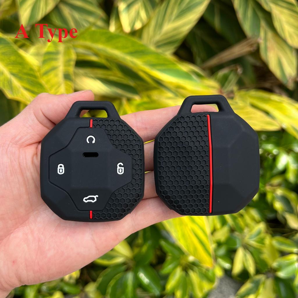 Silicone Car Key Case for Chery Jetour To Genesis Traveller T2 X90 X70 X95 DASHING X-1 Plus DTC L9 Rubber Remote Cover Keychain