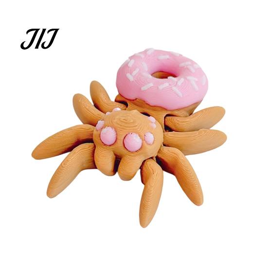Halloween Scavenger Hunt Supplies Spider Figurine, 3D Printed Articulated Joint with Glow Sensory Fidget Toys in Dark Eggs, Spooky Decor for