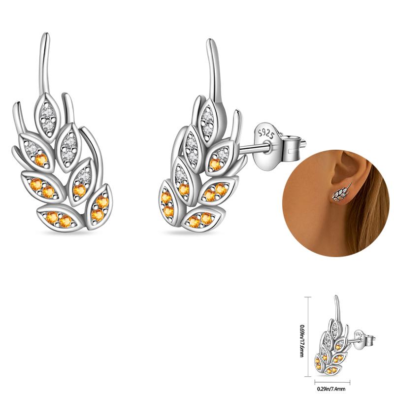 Ladies Sweet 925 Silver Ocean Star Flower Butterfly Design Trendy Earrings Birthday Commemoration Day Fine Sweetheart Jewelry