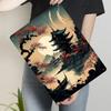 Chinese Ancient Landscape Pavilion Metal Wall Art Traditional Home Decor Painting