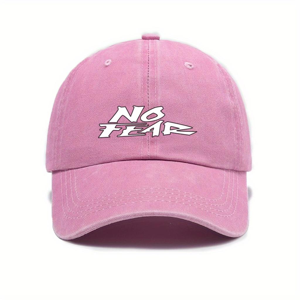Adjustable NO FEAR Baseball Cap Urban Street Fashion Retro NO FEAR Adjustable Baseball Cap with Sun Protection Unisex Cas