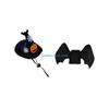 B0KB Holiday Pet Costume Set with Wing Panel Pointed Hat Halloween Soft Fabric Outfit for Seasonal Photo Parties and Home