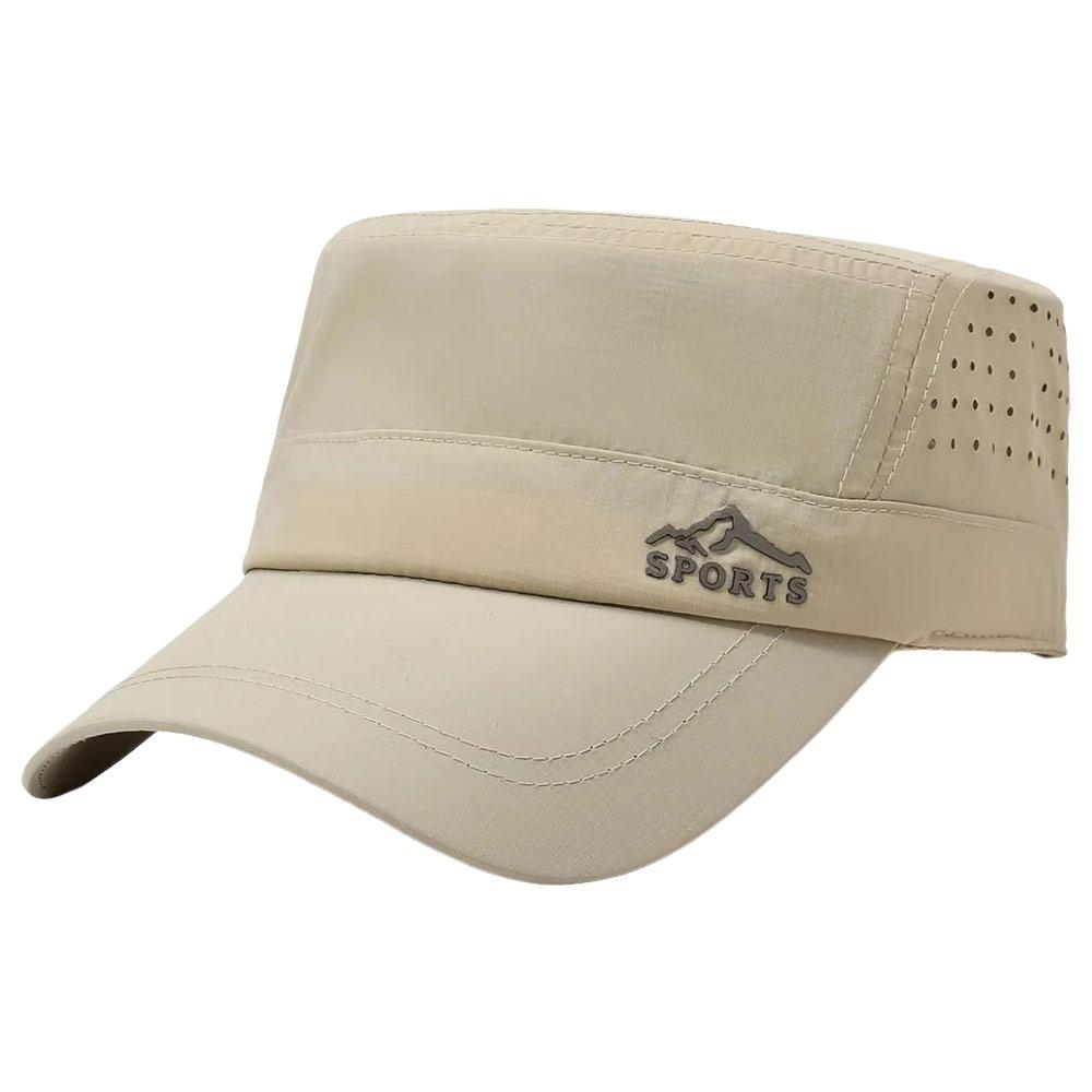 Quick Drying Flat Top Hat Breathable Sports Running Cap Unisex Sunscreen Cap Women Men