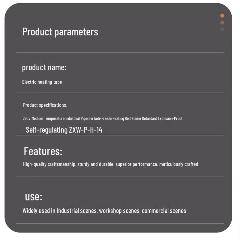 ShenZhuan 220V Self-Regulating Industrial Heat Tracing Cable
