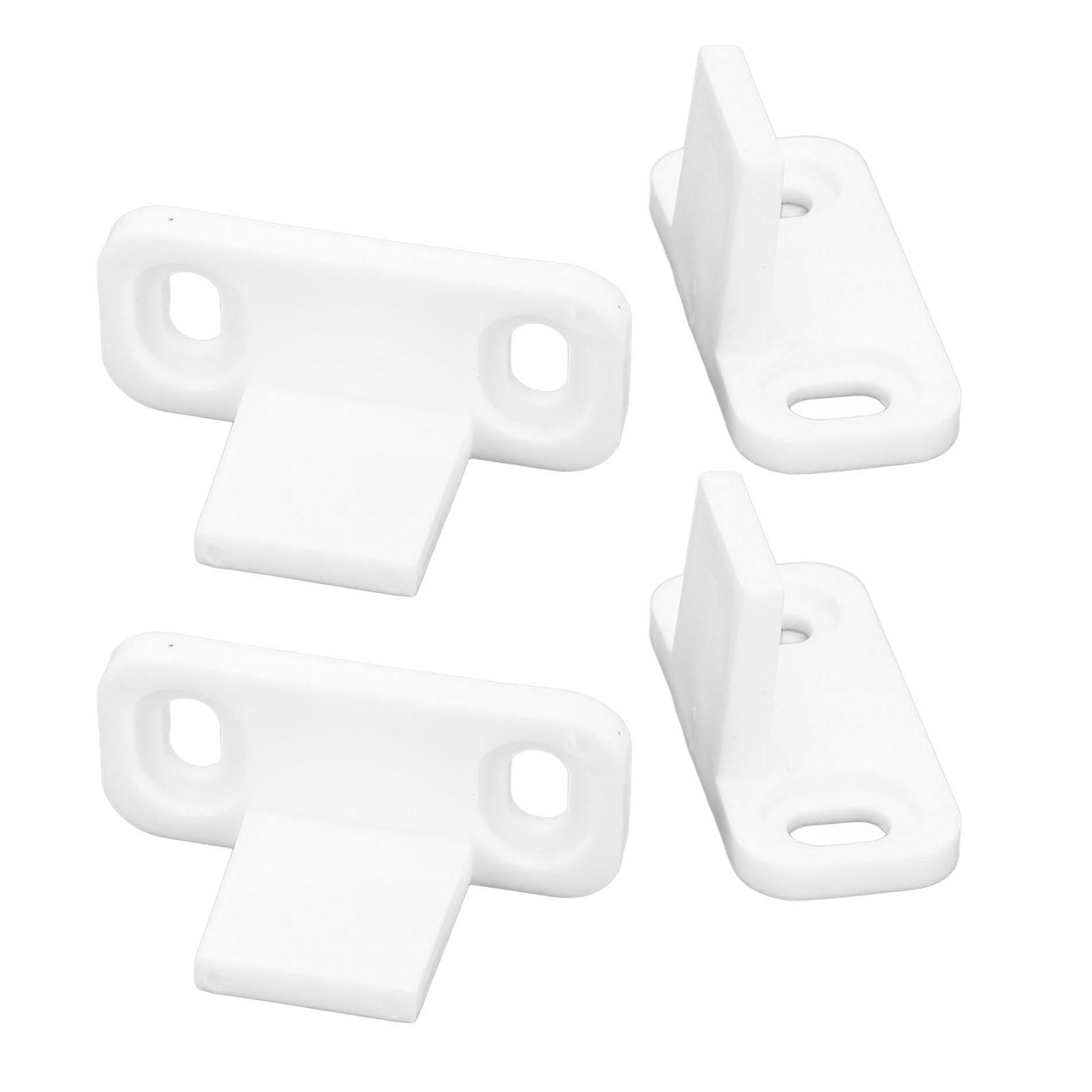 

2Set Barn Door Stopper Carbon Steel Plastic White Hardware Accessories Fit for Dormitory Hotel Cabinet