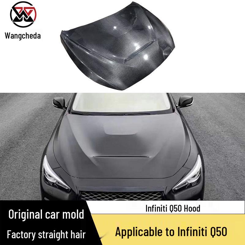 Infiniti Q50 Carbon Fiber GTS Style Engine Hood Modification