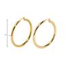 18k Gold Plated Stainless Steel Luxury Statement Circle Hoop Earring Women Teenager Girls Jewelry Non Tarnished