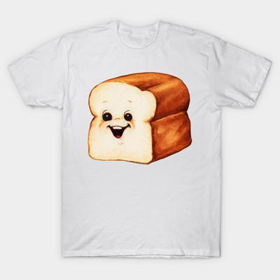 T Shirt damski chleb kreskówka Harajuku drukuj Kawaii Tshirt Letnia koszulka damska z krótkim rękawem Top Tee